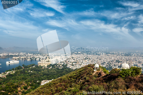 Image of Aerial view of  Udaipur, India