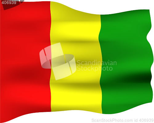 Image of 3D Flag of Guinea