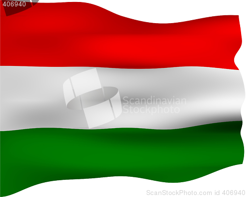 Image of 3D Flag of Hungary