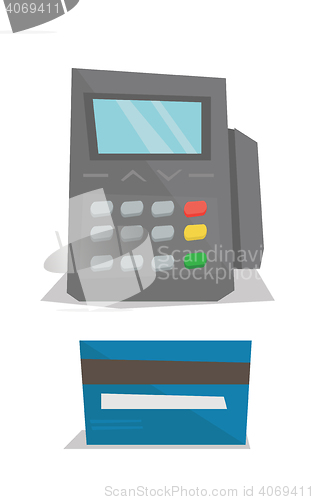 Image of Credit card payment vector illustration.