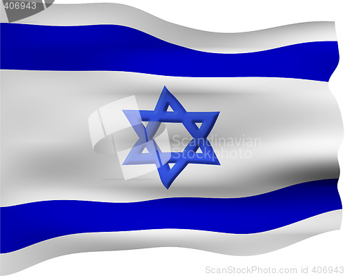 Image of 3D Flag of Israel
