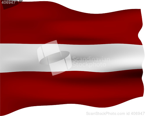 Image of 3D Flag of Latvia