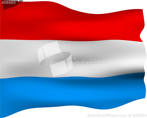 Image of 3D Flag of Luxembourg