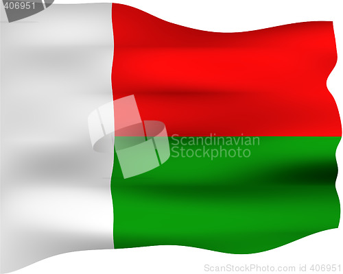 Image of 3D Flag of Madagascar