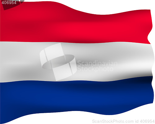 Image of 3D Flag of the Netherlands