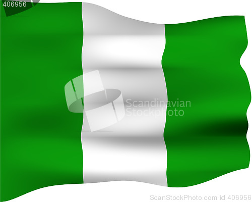 Image of 3D Flag of Nigeria