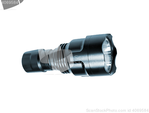 Image of flashlight isolated on white