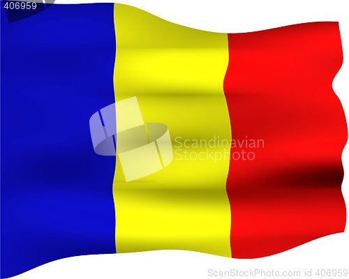 Image of 3D Flag of Romania