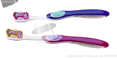 Image of tooth brush isolated 