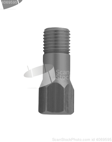 Image of Closeup metal screw