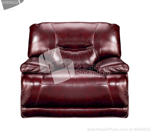 Image of brown leather chair