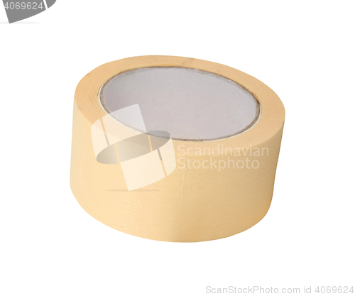 Image of roll of white adhesive tape