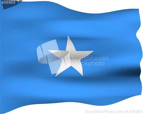 Image of 3D Flag of Somalia