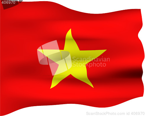 Image of 3D Flag of Vietnam