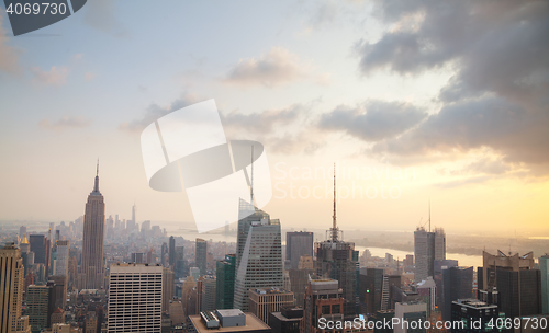 Image of New York City aerial overview