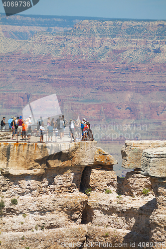 Image of Crowded view point at the Grand Canyon National park