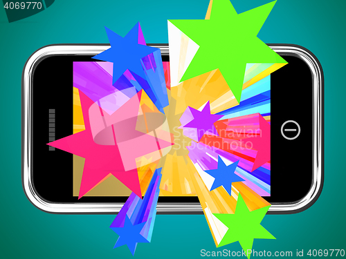 Image of Bursting Stars From Mobile Phone