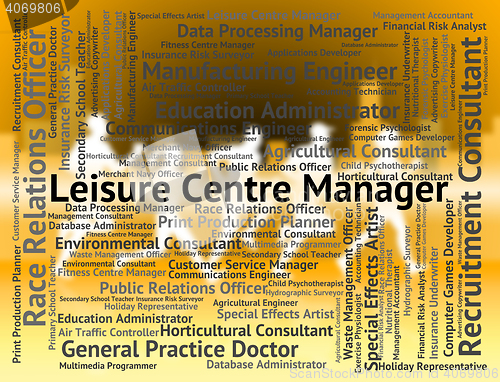 Image of Leisure Centre Manager Represents Physical Activity And Career