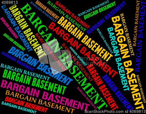 Image of Bargain Basement Shows Retail Reduction And Clearance