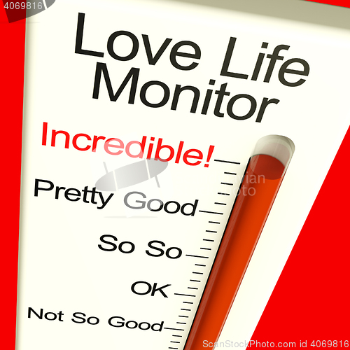 Image of Love Life Meter Incredible Showing Great Relationship