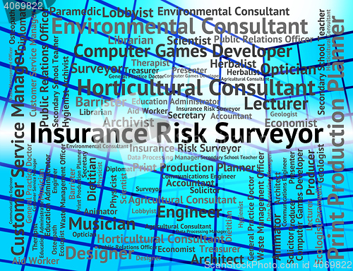 Image of Insurance Risk Surveyor Indicates Position Policies And Surveyin