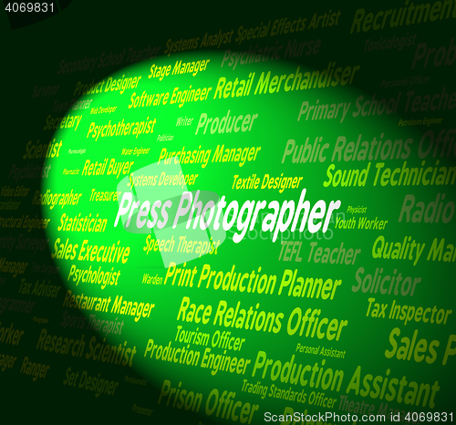 Image of Press Photographer Indicates Investigative Journalist And Career