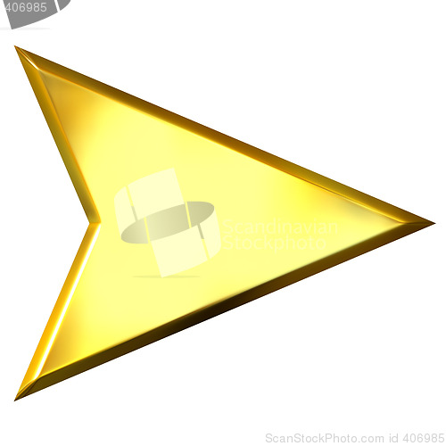 Image of 3D Golden Arrow