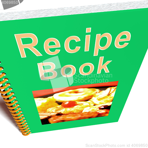 Image of Recipe Book For Cookery Or Preparing Food