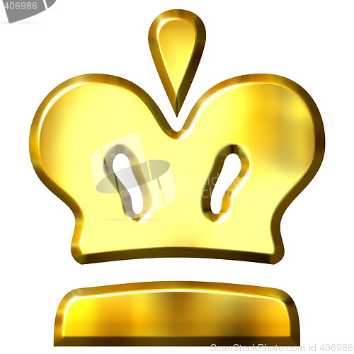Image of 3D Golden Crown
