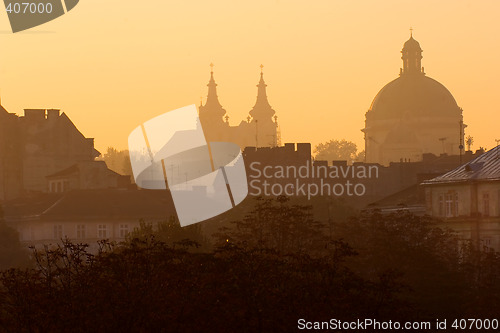 Image of Lvov at sunrise