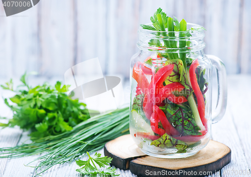 Image of fresh vegetable salad