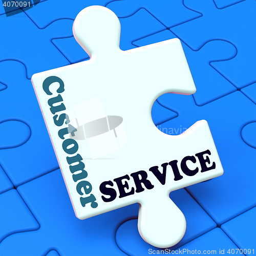 Image of Customer Service Shows Help Or Assistance
