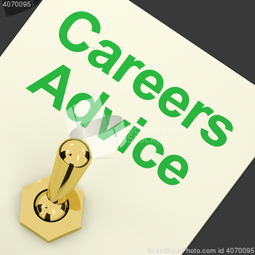 Image of Careers Advice Switch Shows Employment Guidance And Decisions
