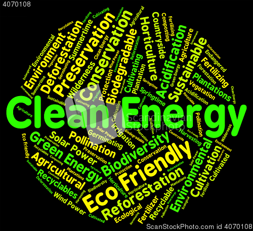 Image of Eco Friendly Means Clean Energy And Ecology