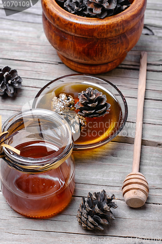 Image of jam from the young fir cones