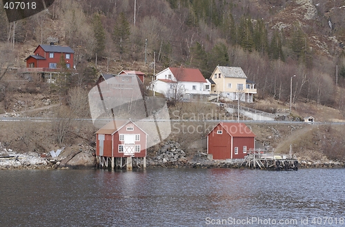 Image of Old Norwegian seahouse.