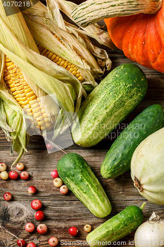 Image of Various vegetables background