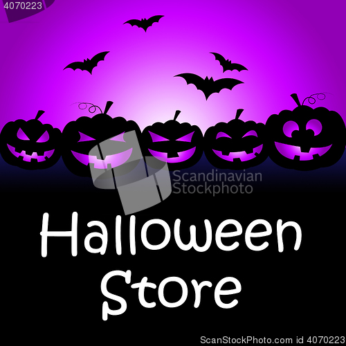 Image of Halloween Store Shows Buy It And Celebration