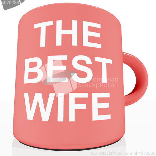 Image of The Best Wife Mug Showing A Loving Partener