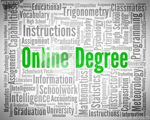 Image of Online Degree Means World Wide Web And Associate\'s