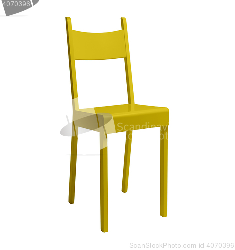 Image of Wood chair isolated
