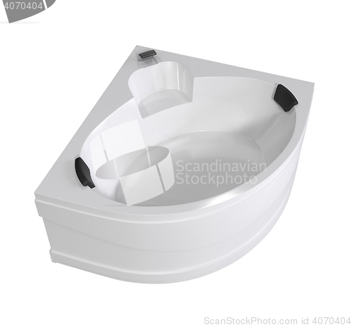 Image of White bathtub isolated