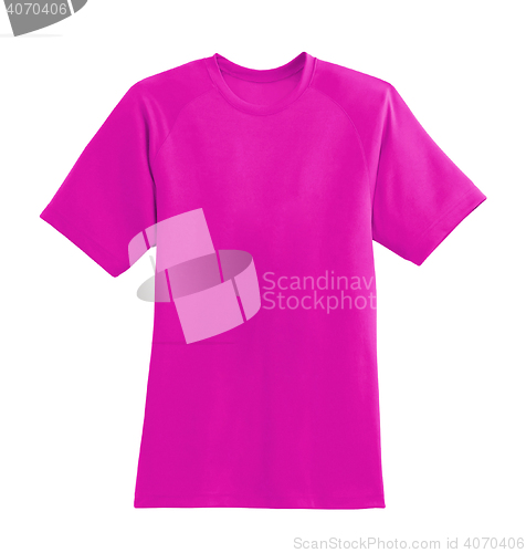Image of violet tshirt isolated
