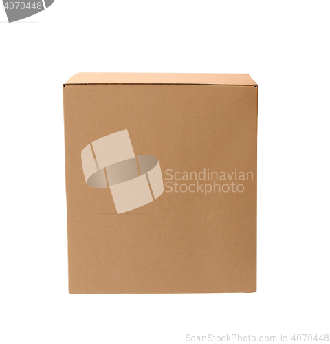 Image of simple brown carton box 