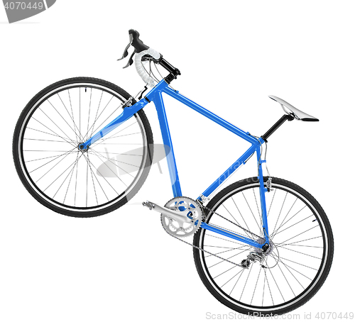 Image of blue sport bicycle