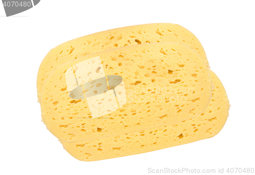 Image of cheese pieces isolated