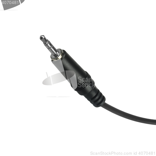 Image of Guitar audio jack with black cable