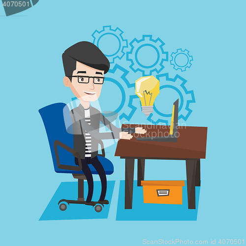 Image of Successful business idea vector illustration.