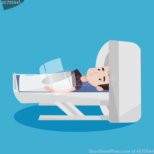 Image of Magnetic resonance imaging vector illustration.