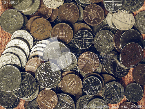 Image of Vintage Pound coins